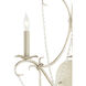 Crystal Lights 2 Light 14 inch Silver Leaf Wall Sconce Wall Light